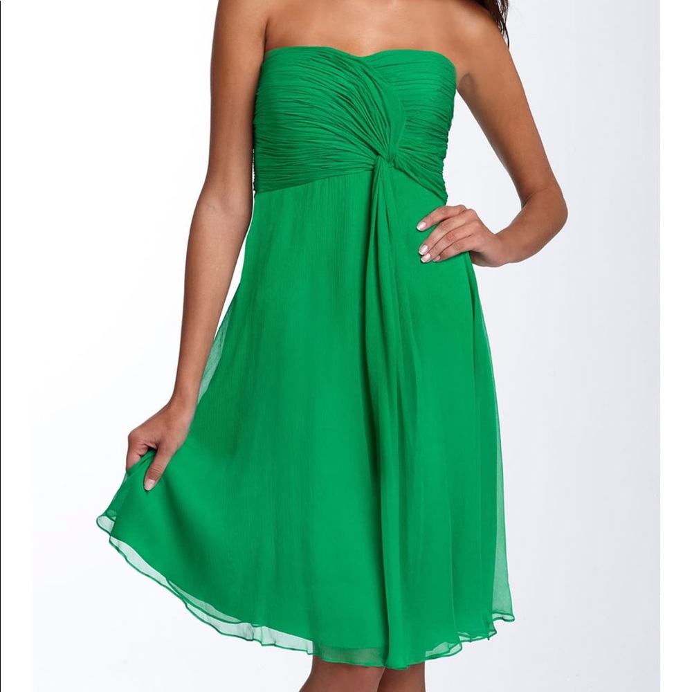 Twist detail chiffon dress Donna Morgan